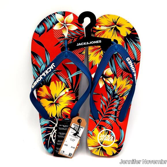 JACK & JONES MEN'S FLIPFLOP 'EXUBERANCE' SIZE 11/12 - Picture 2 of 7